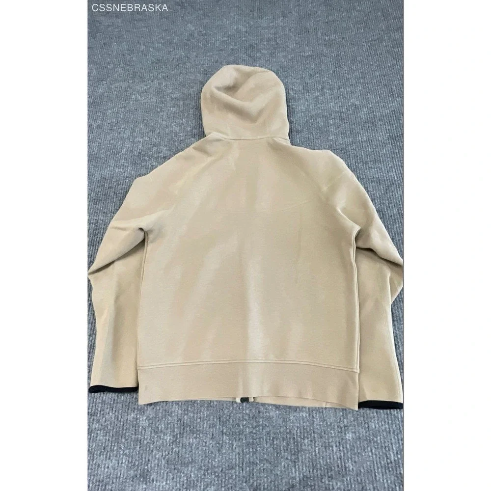 Nike Men's Tech Fleece Windrunner Full Zip Hoodie Tan FB7921-247 Sz M